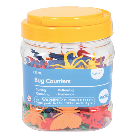 Edx Education Bug Counters, Mini Jar, Set of 72 13180